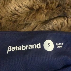 Betabrand navy blue skort